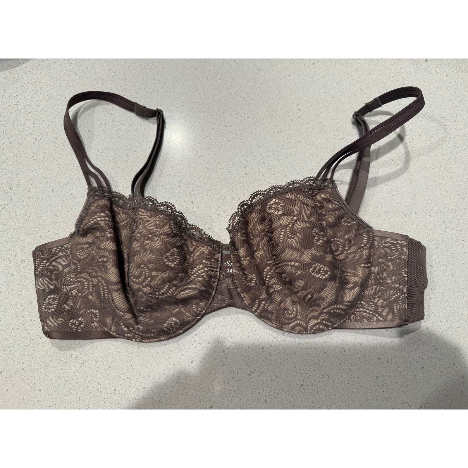 Soma Enticing Lift Balconette Bra In Taupe 34c